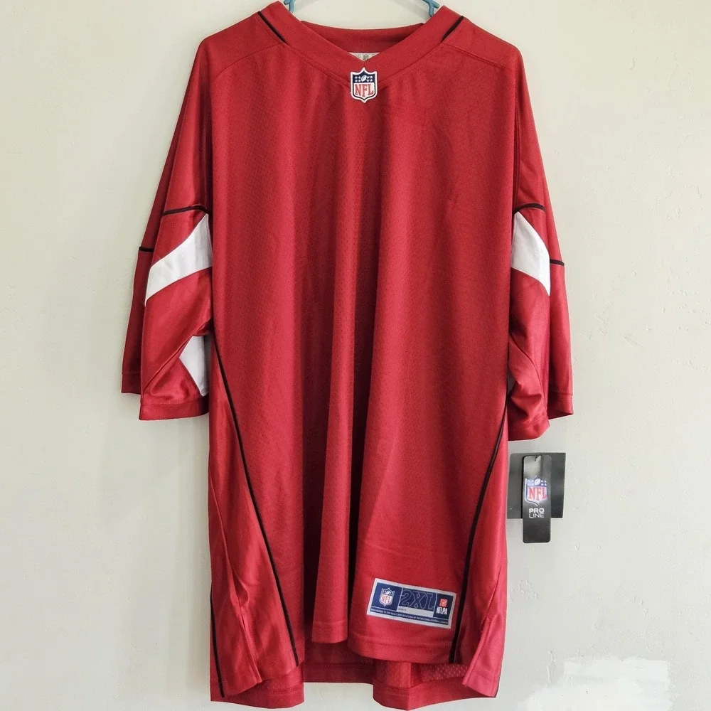 NEW Arizona Cardinals‎ Men's 2XL Blank Football Jersey Red NFL Proline